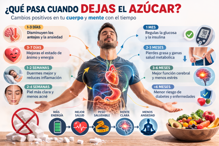Qué pasa cuando dejas el azúcar - beneficios para el metabolismo, energía y salud